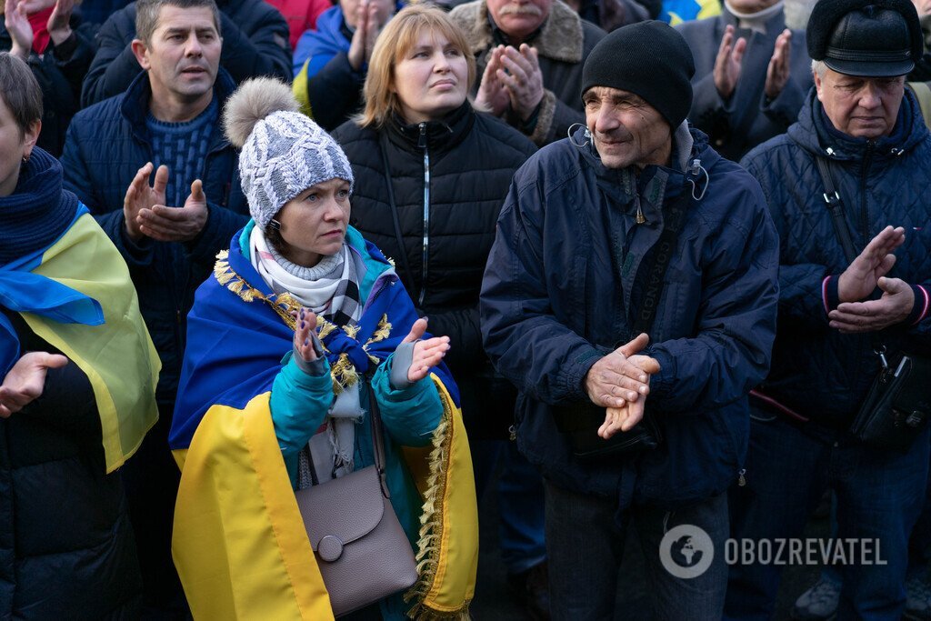 Как прошел Майдан против капитуляции в Киеве: фоторепортаж OBOZREVATEL