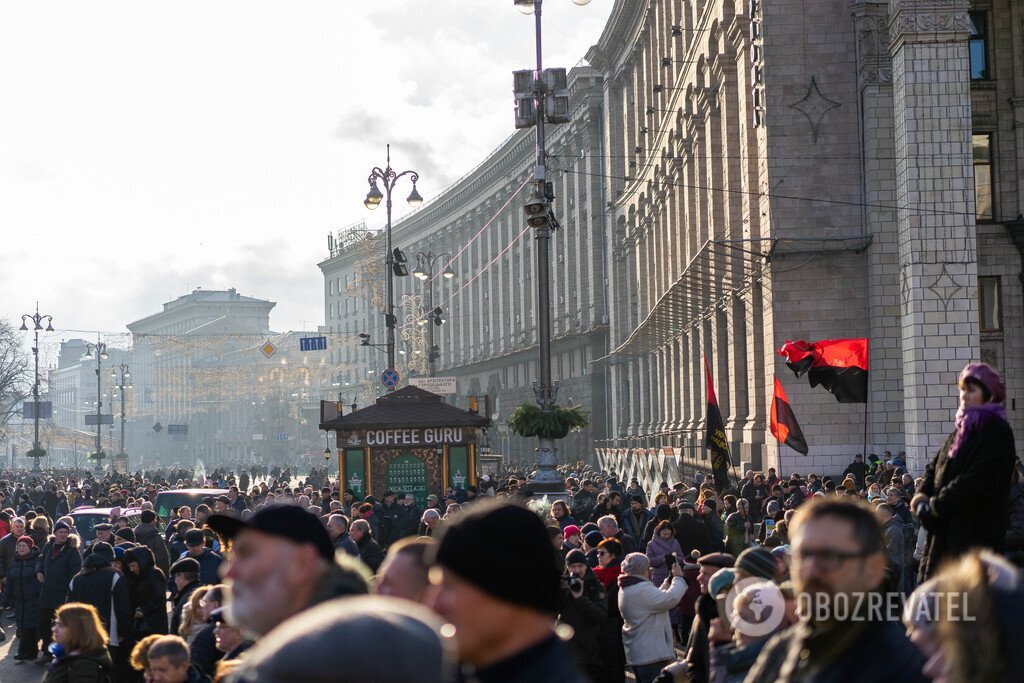 Как прошел Майдан против капитуляции в Киеве: фоторепортаж OBOZREVATEL