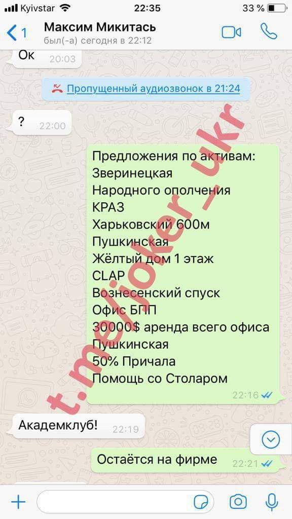 "Решал" выборы: Джокер слил новую порцию компромата на Микитася