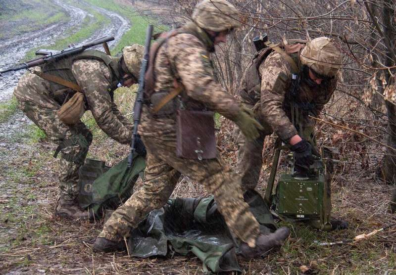 Учения танкистов в зоне ООС