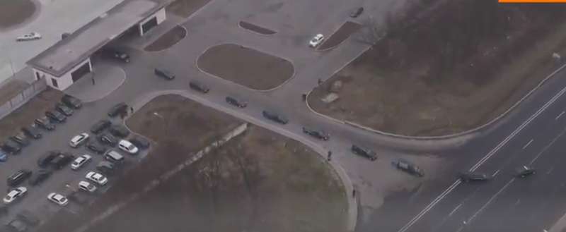 Последний путь жертв крушения самолета МАУ: появились фото траурного кортежа с высоты