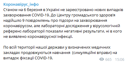 Скриншот Telegram-канала Коронавирус-инфо dqxikeidqxidqeant