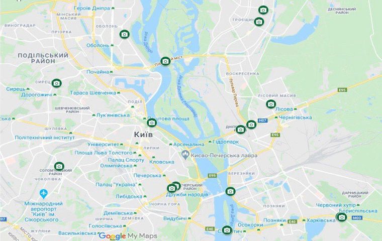 Де в Києві встановили камери для фіксації порушень ПДР dqxikeidqxidqrant