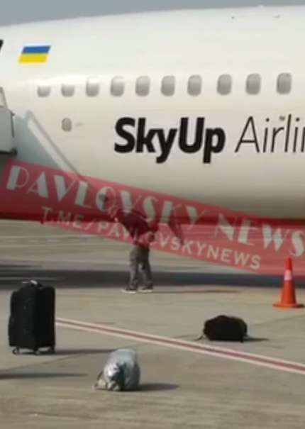 Несогласный на обсервацию украинец опорожнился под самолетом Доха-Киев. Видео dqxikeidqxidqrant