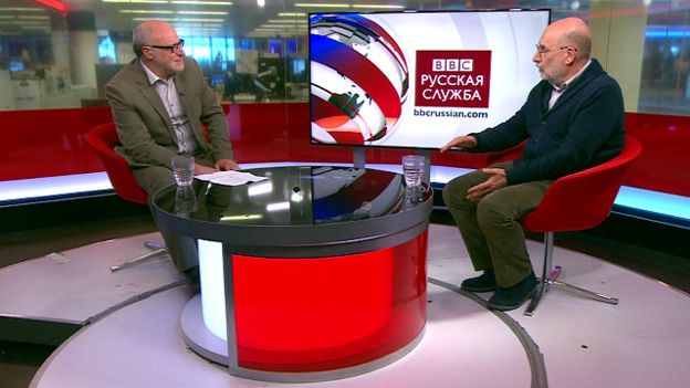 Борис Акунин в студии Русской службы Би-би-си