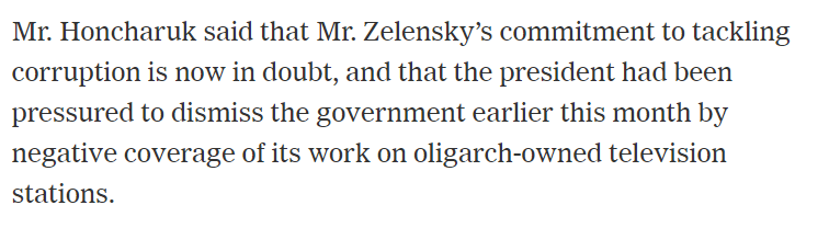 Зеленский оказался под давлением олигархов: Гончарук объяснил причину увольнения