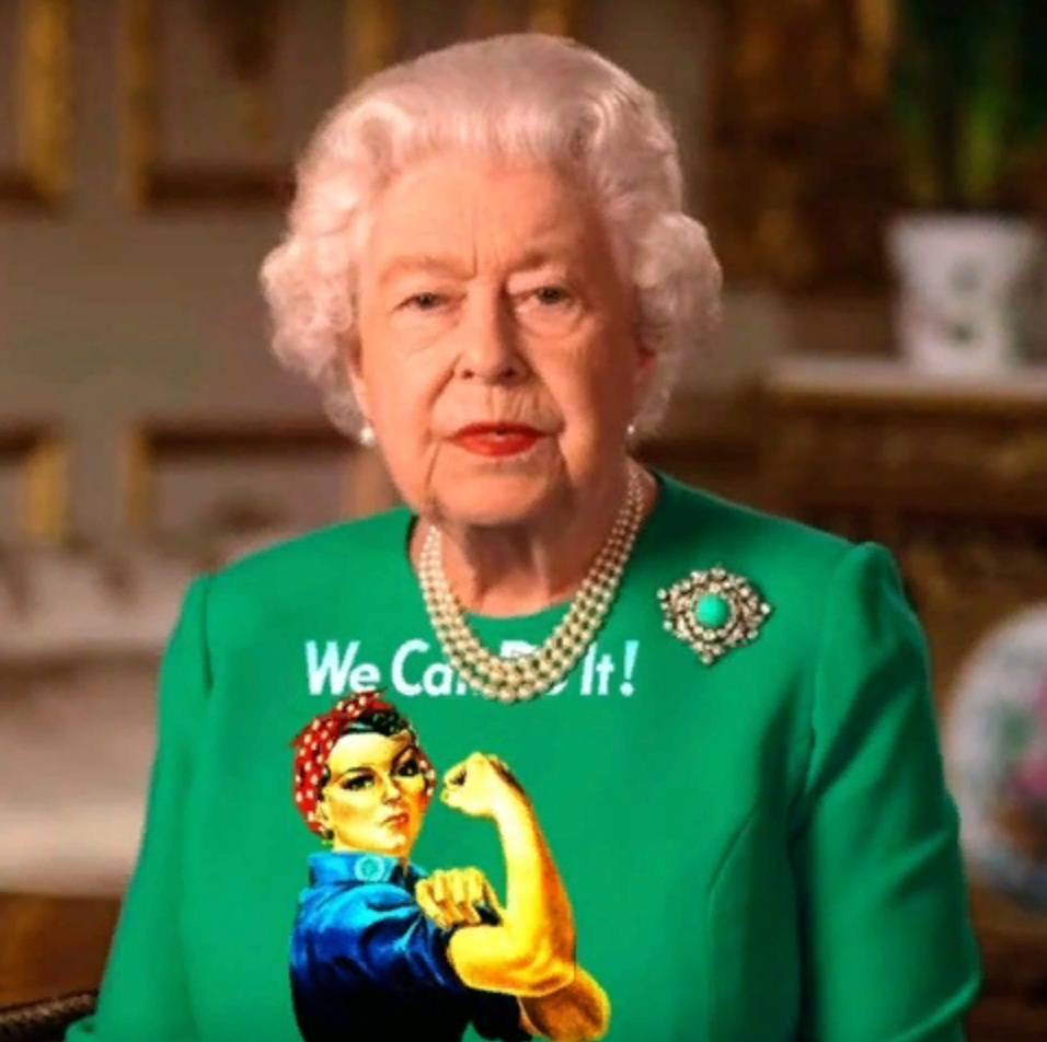 Елизавету II после обращения к народу высмеяли из-за платья: курьезные фото dqxikeidqxidqeant