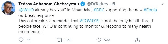 В Африке зафиксировали новую вспышку Эболы - ВОЗ dqxikeidqxidqrant