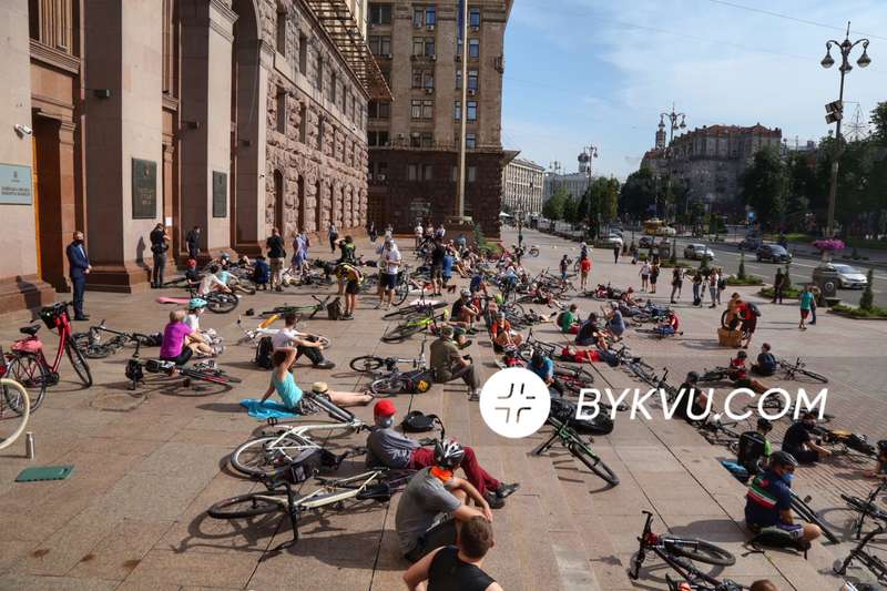 Протест велосипедистов