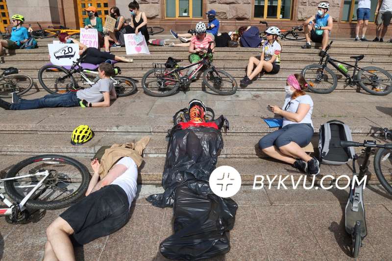 Протест велосипедистов