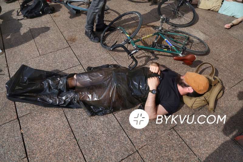 Протест велосипедистов