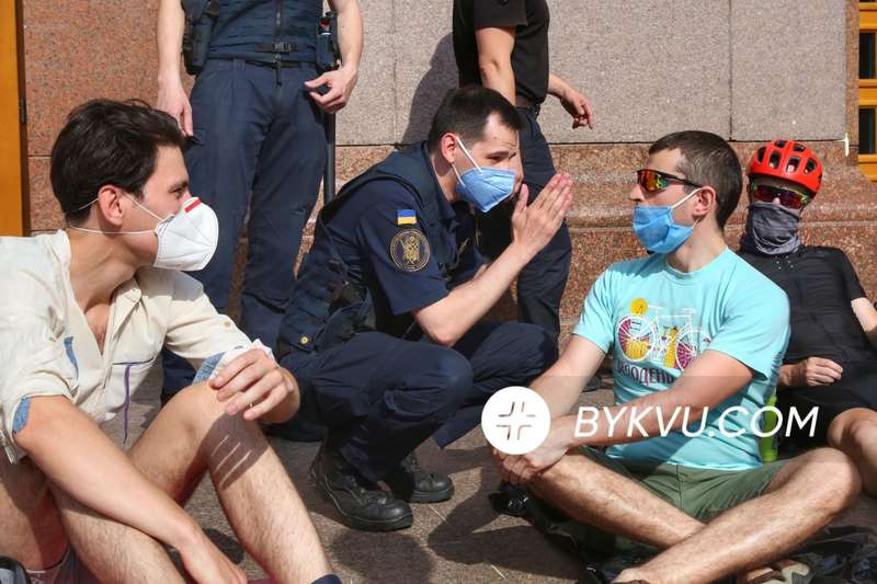 Протест велосипедистов