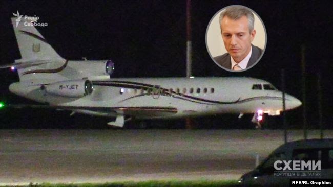 12 червня «Схеми» зафіксували, як в аеропорту «Бориспіль» приземлився приватний літак із Лондона