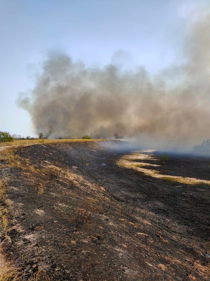 На Луганщині під час гасіння спровокованої окупантами пожежі постраждали двоє вояків