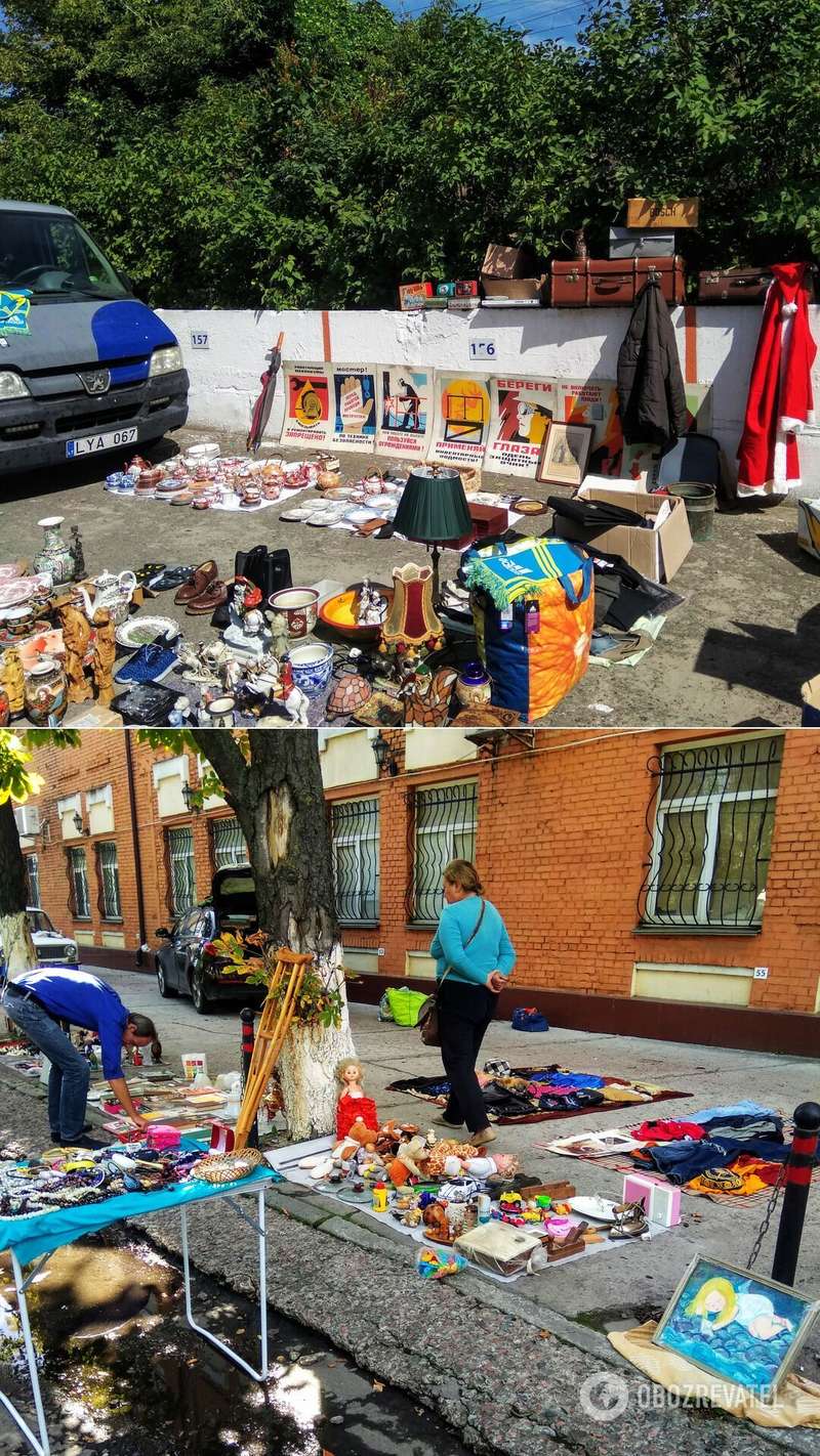 На блошином рынке много действительно уникальных вещей