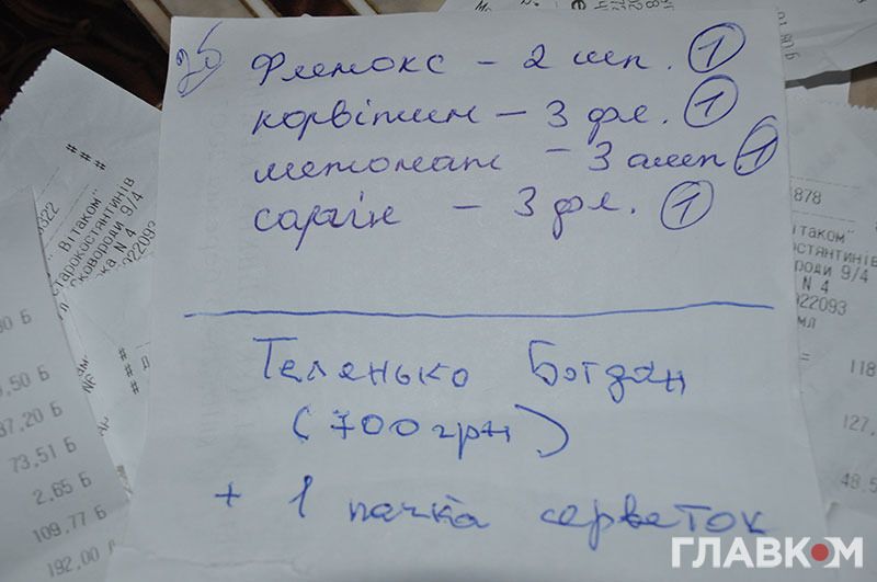 Писатель показал выписанные ему лекарства. dqxikeidqxidqrant