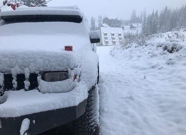 На западную Украину пришла зима.