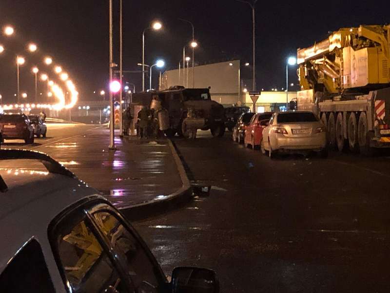 На место прибыла Росгвардия.