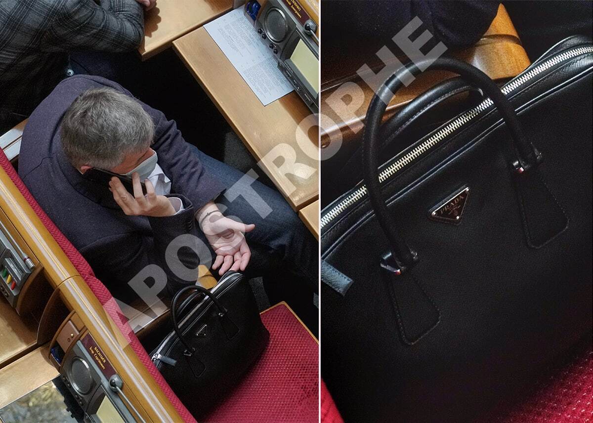 "Слуга" Остапенко носит сумку Prada dqxikeidqxiqqdant