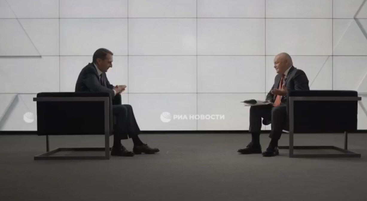 Нарышкин дал интервью российскому пропагандисту Дмитрию Киселеву dqxikeidqxidqrant