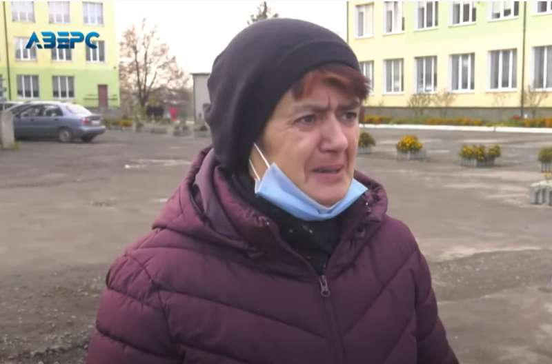 Жена умершего волынянина Леся Бондарь