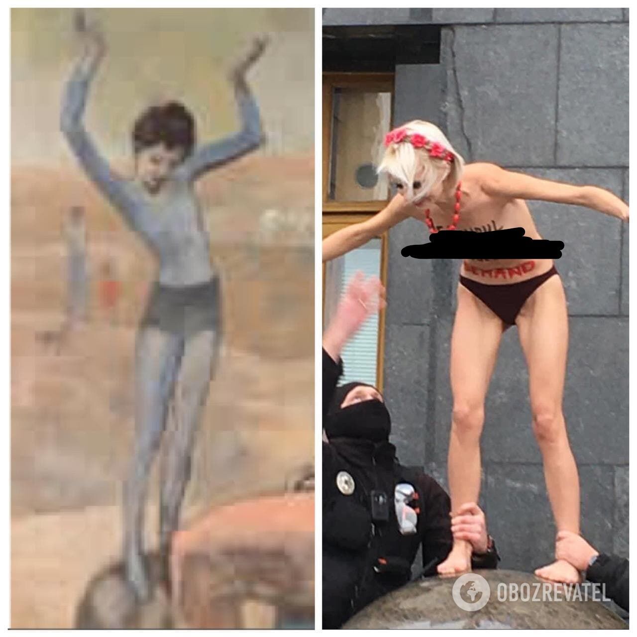 Активистку сравнили с картиной Пикассо