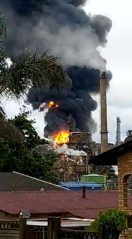 Взрыв и пожар на заводе Engen