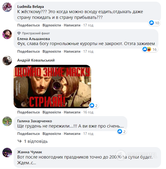 Комментарии украинцев