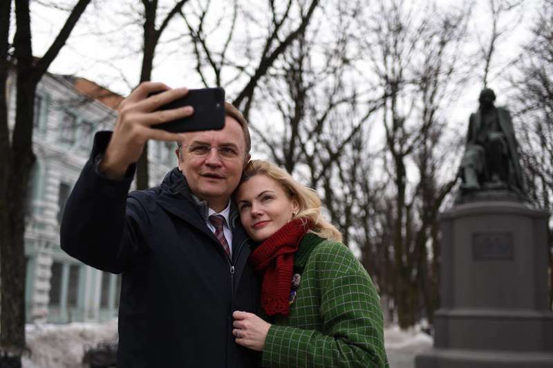 Андрей Садовый с женой Катериной.