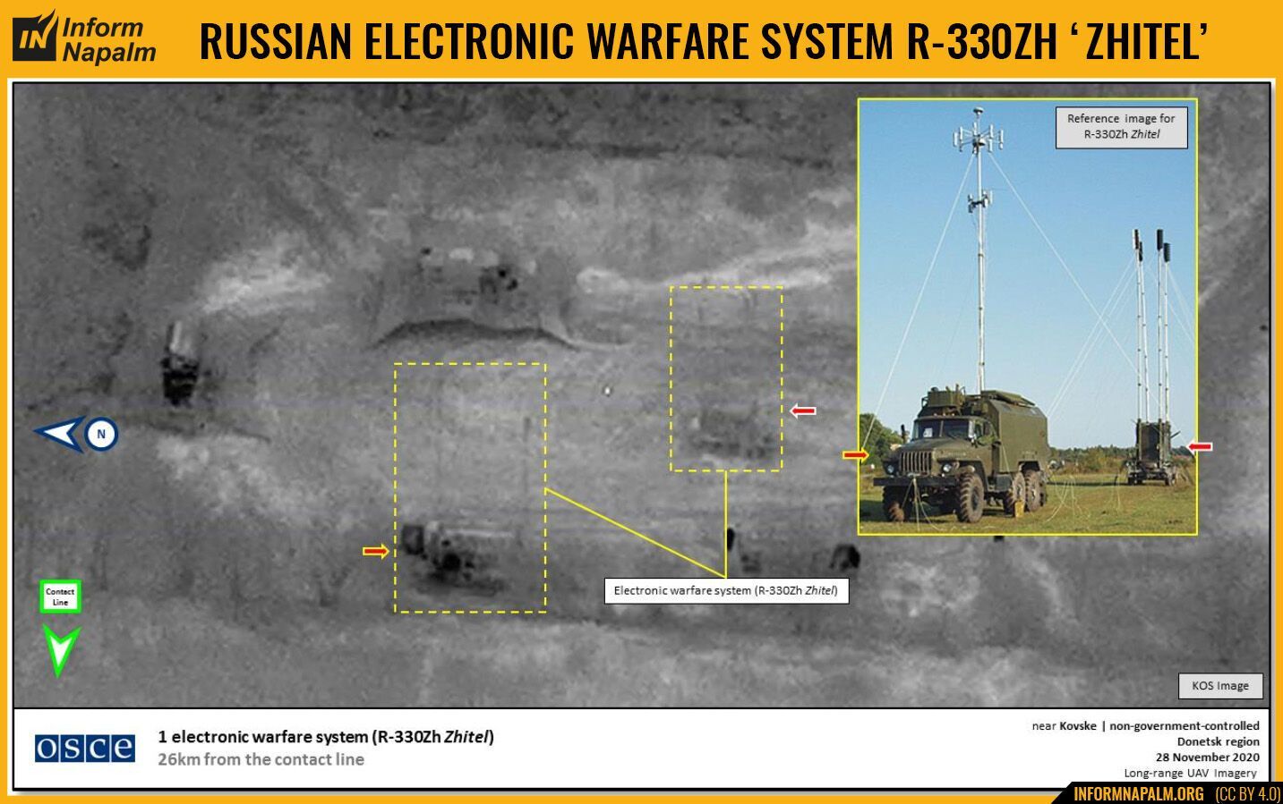 Беспилотник ОБСЕ зафиксировал станцию РЭБ dqxikeidqxidqrant