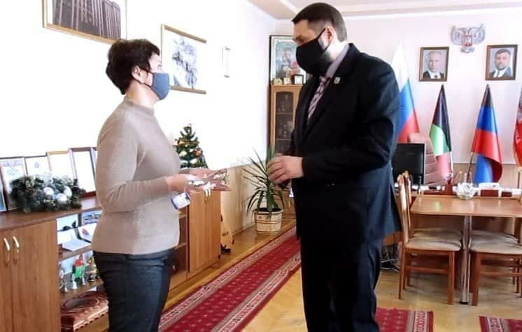 "Мэр" Дебальцево в детском саду