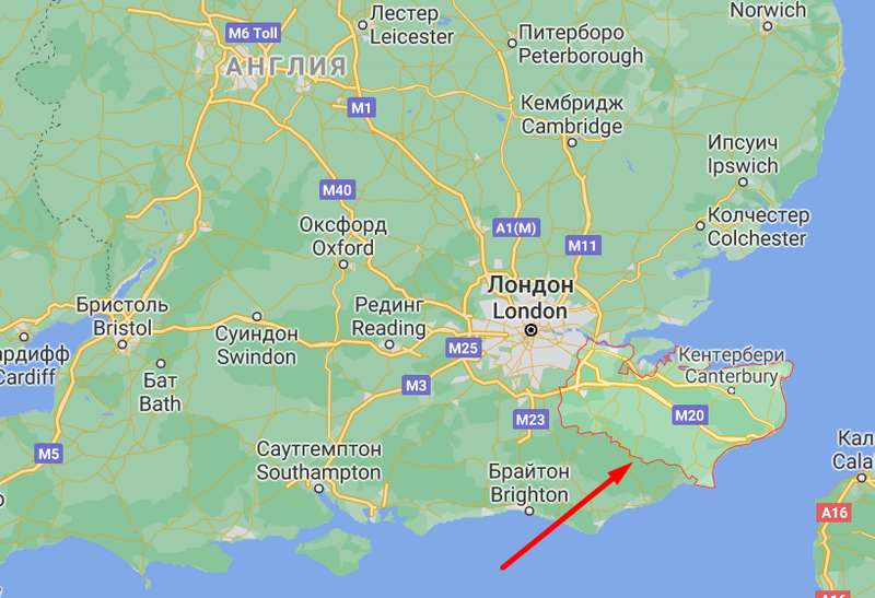 Графство Кент, где впервые обнаружили новую мутацию в Великобритании. dqxikeidqxidqrant