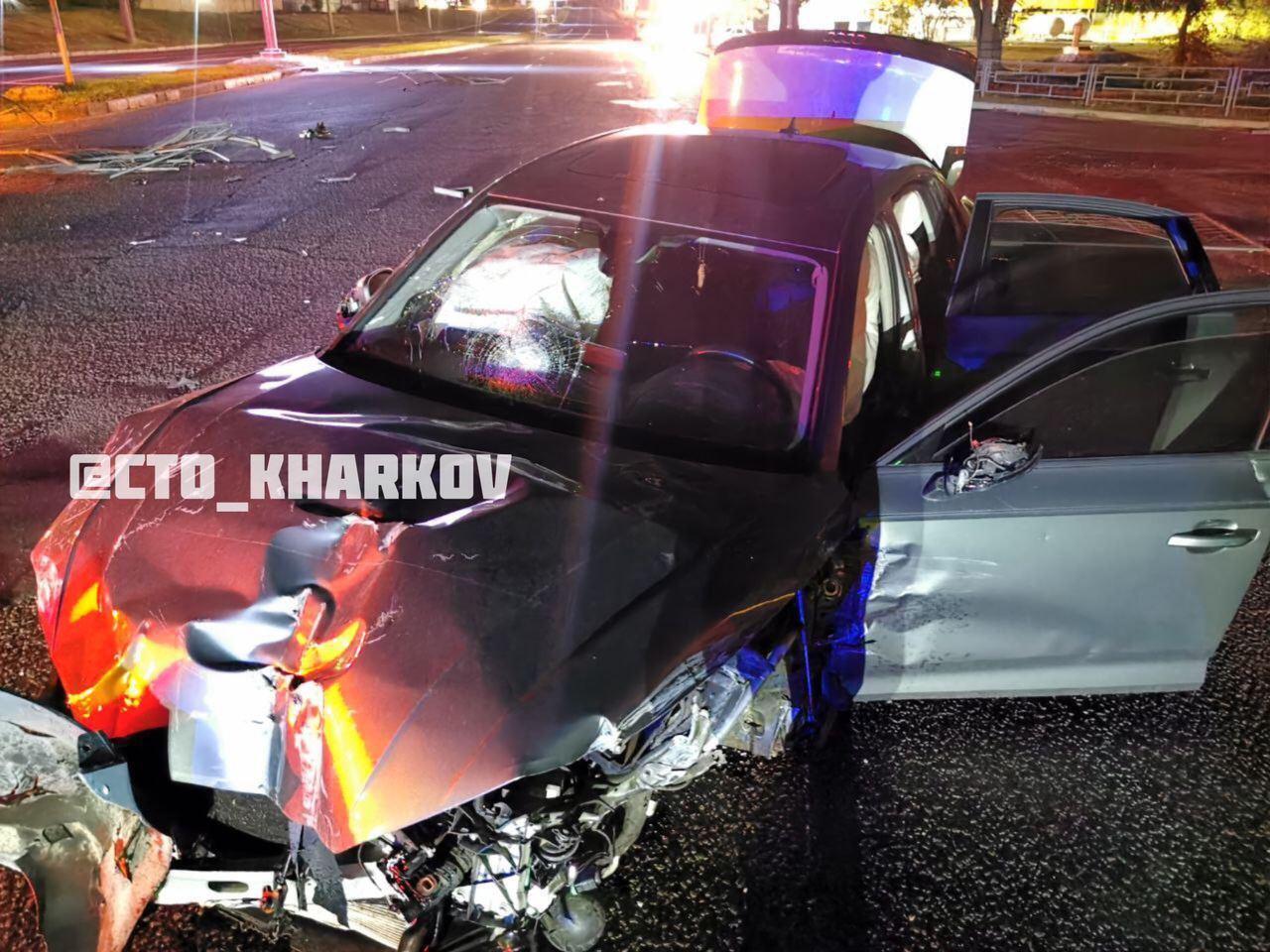 Машина после ДТП с Кравченко