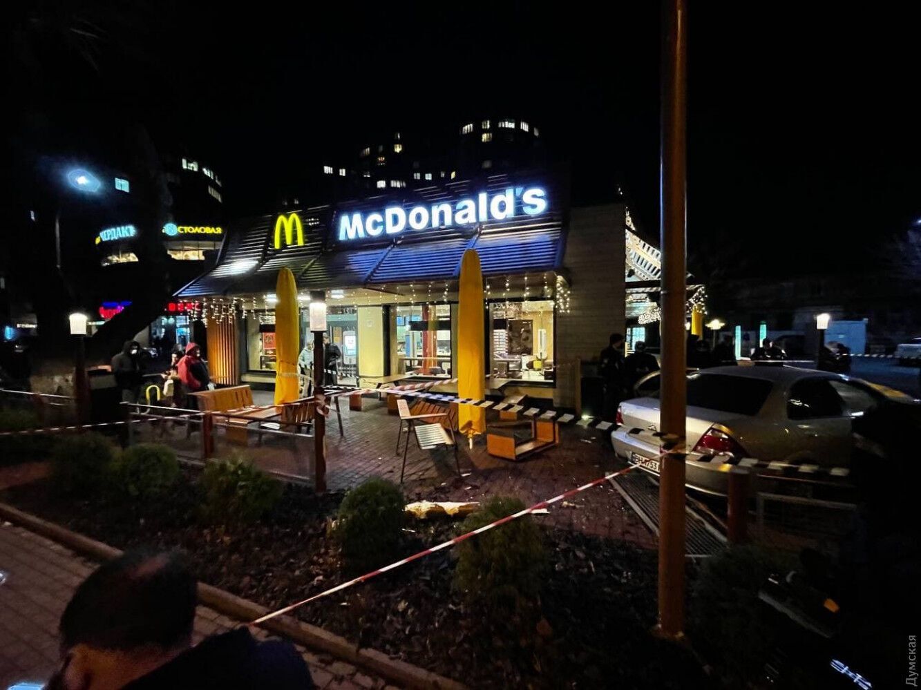 Авария на открытой площадке McDonald’s