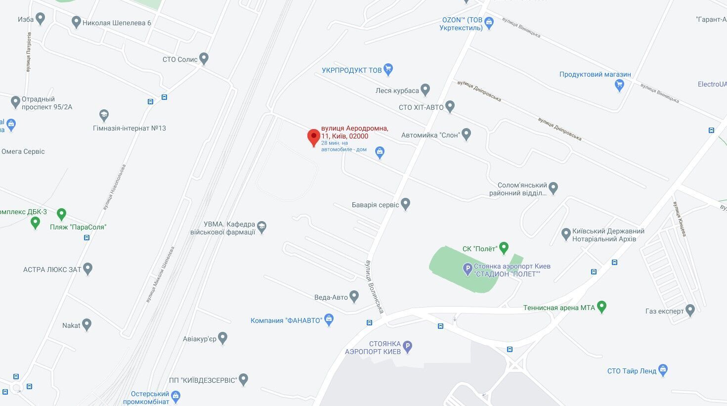 ДТП произошло в Соломенском районе Киева.