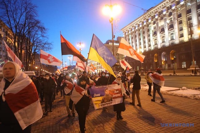 Память погибшего на Майдане белоруса Жизневского почтили в Киеве 04