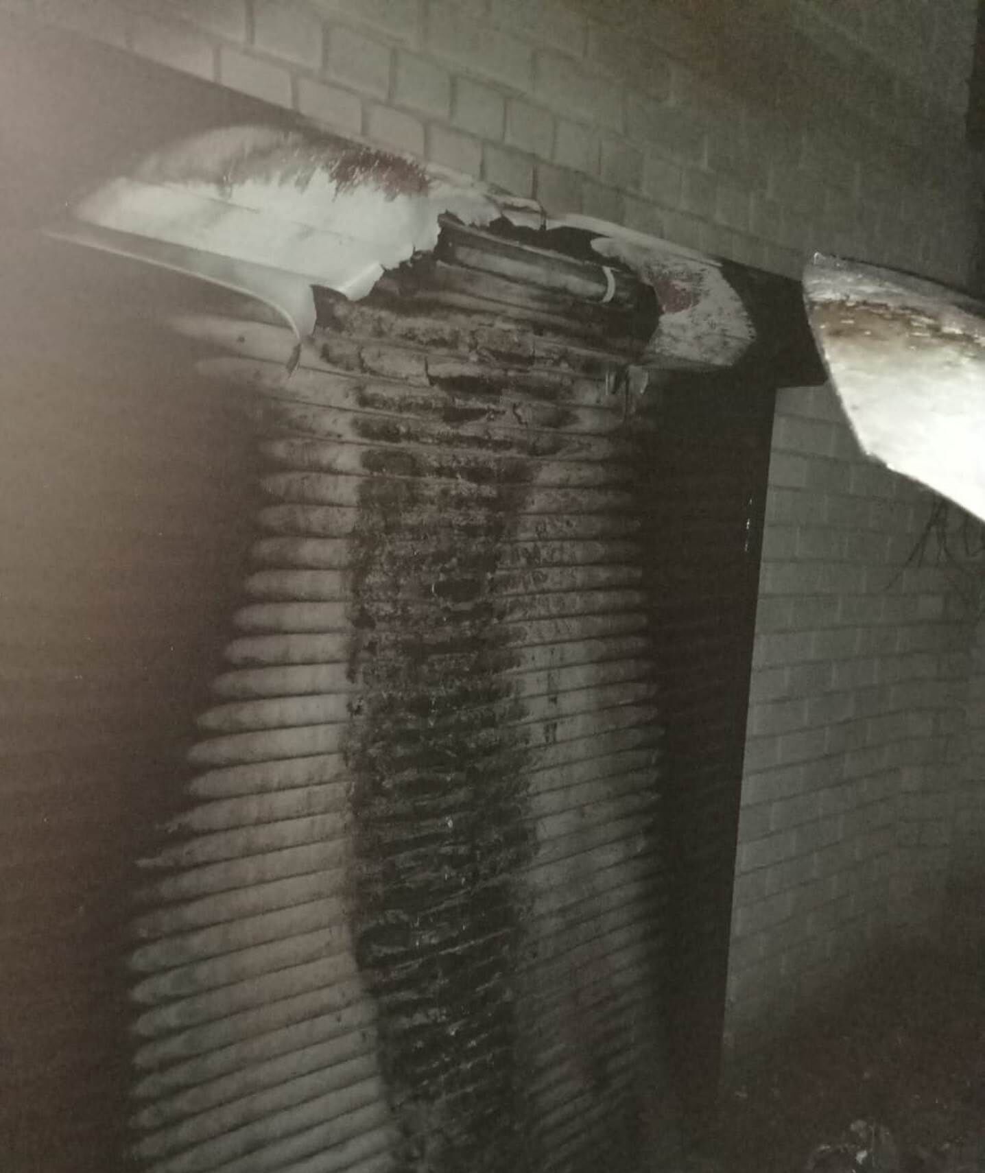 следы поджога