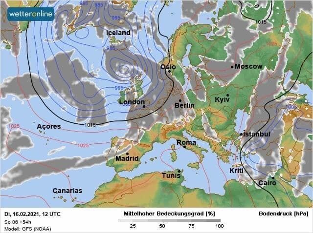Карта погоды в Украине.