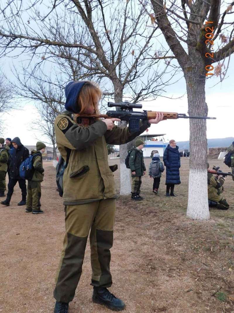 Во время военной подготовки