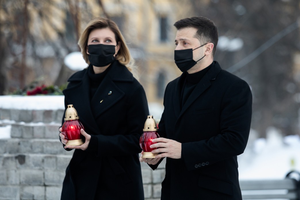 Зеленский с супругой. Фото: ОП dqxikeidqxidqeant