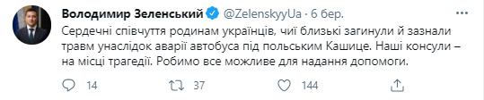 Пост Зеленского в Твиттере dqxikeidqxidqeant