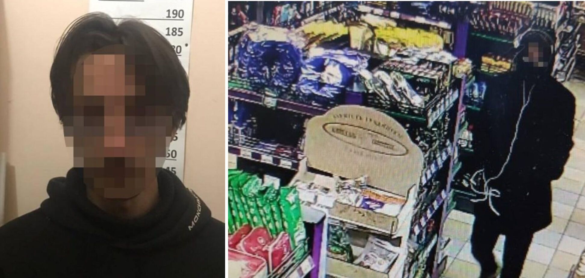 26-летнему грабителю светит 7 лет лишения свободы. Коллаж из фото Нацполиции dqxikeidqxidqrant