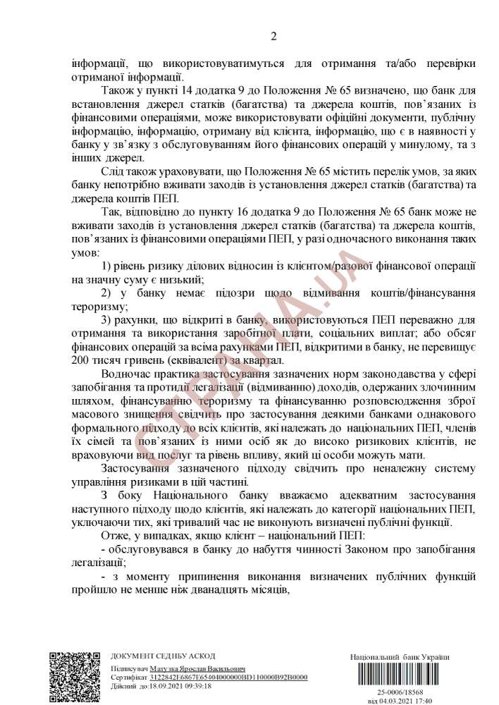 Список финансово подозрительных операций