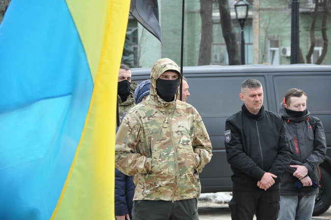 Чествования по случаю Дня добровольца на Михайловской площади в Киеве 02 dqxikeidqxidqrant