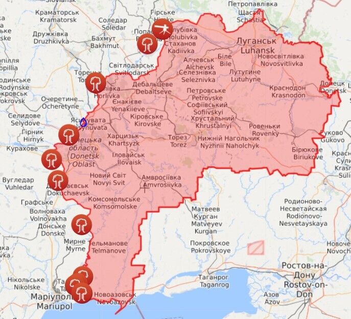 Карта войны на Донбассе dqxikeidqxidqrant