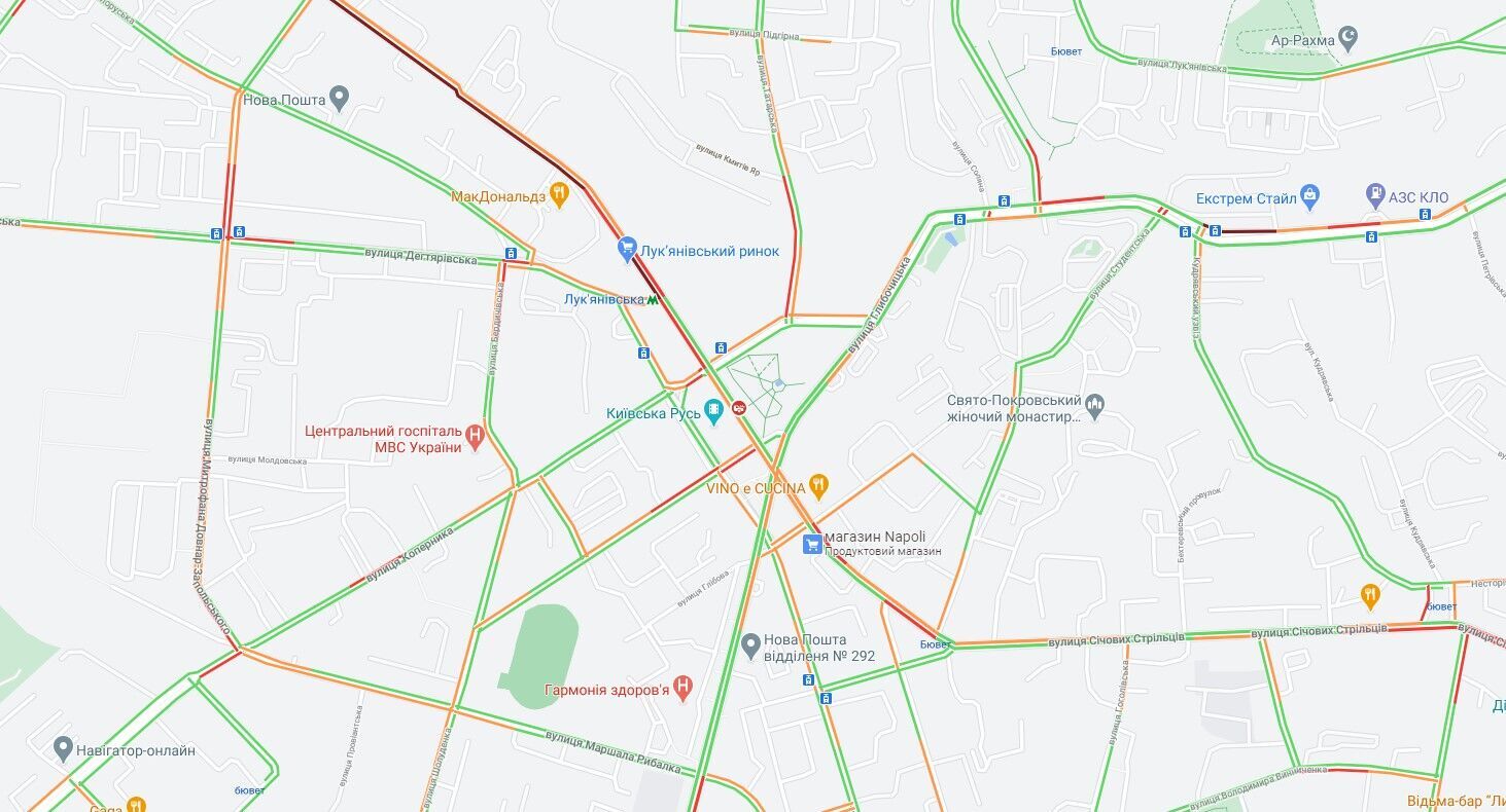 ДТП возле станции "Лукьяновская".