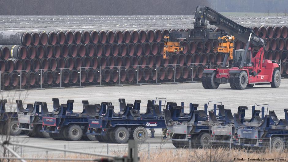 Трубы для газопровода Северный поток - 2 в немецком порту Мукран Трубы для газопровода Северный поток - 2 в немецком порту Мукран dqxikeidqxiqekant