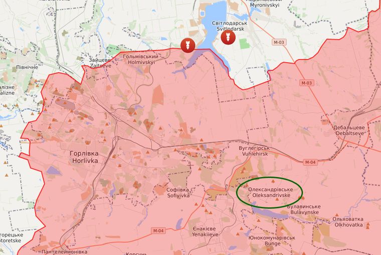Поселок Александровское и линия соприкосновения сторон dqxikeidqxidqrant