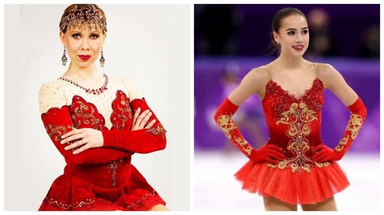 Оксана Баюл в 1995 году и Алина Загитова в 2018-м
