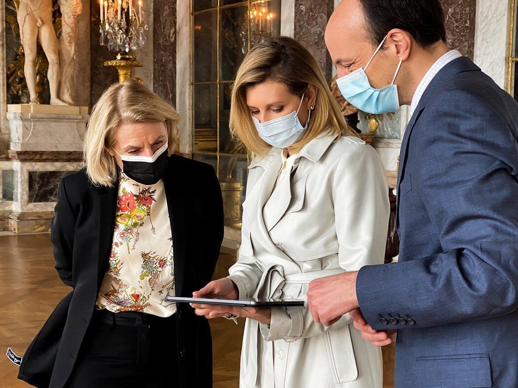 Елена Зеленская в Версальском дворце